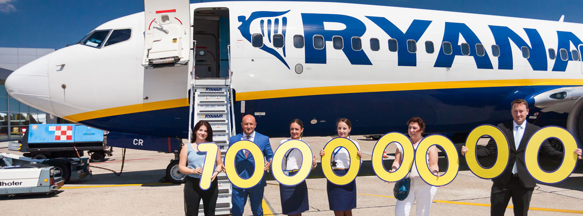 Ryanair prepravil už 10.000.000 cestujúcich z Bratislavy
