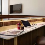 Pracovný stôl v TWA termináli (c)David Mitchell/TWA Hotel