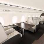 Interiér lietadla Bombardier Global 6000