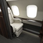 Interiér lietadla Bombardier Global 6000