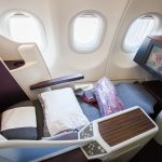 Sedadlá biznis triedy Qatar Airways