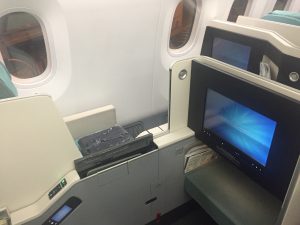 Sedadlo obchodnej triedy Korean Air