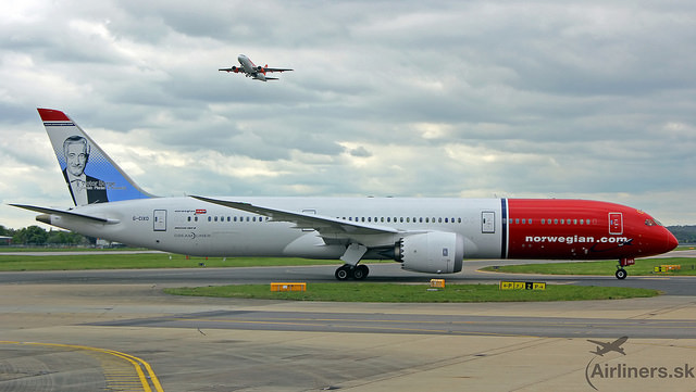 Boeing 787-9 Dreamliner leteckej spoločnosti Norwegian Air UK