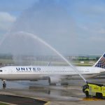 Arrival of Boeing 767-300 United (c)prg.aero