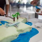 Torta pri príležitosti prvého letu Cyprus Airways z Larnaky