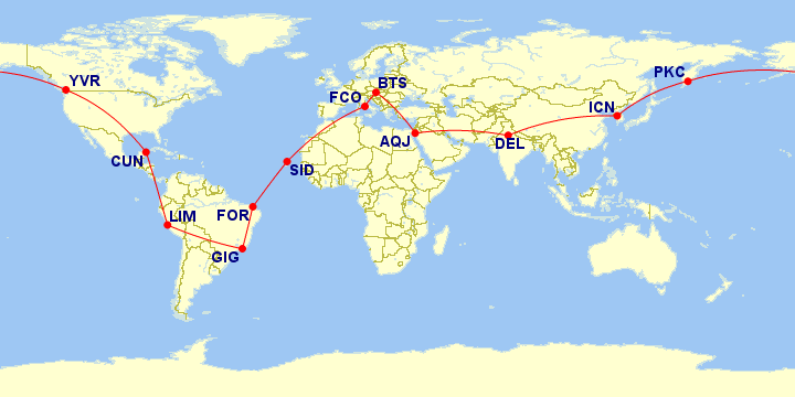 cesta okolo sveta (mapa)