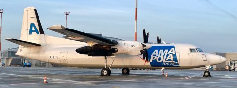 SE-LFS Amapola Flyg Fokker F50 Freighter cn 20216