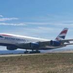 Airbus A380 G-XLEA British Airways (c)twitter.com/aeropuerteruel