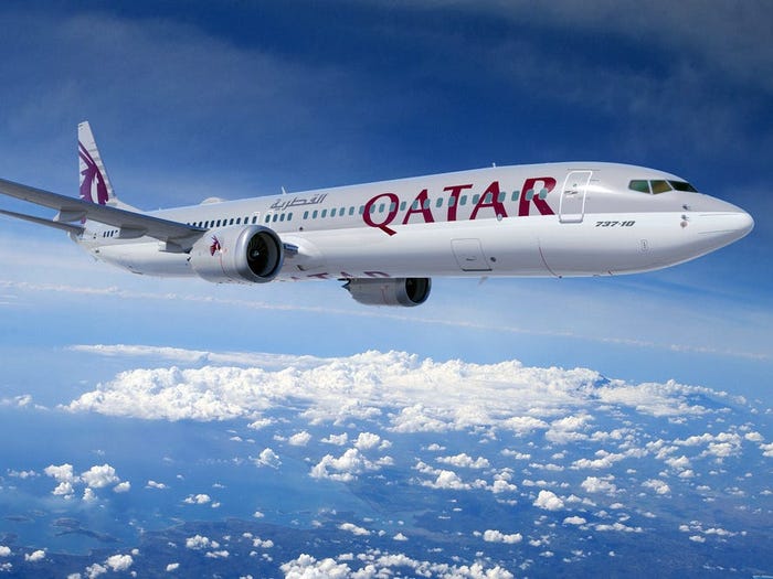 Qatar Airways Boeing 737 MAX (c)qatar airways