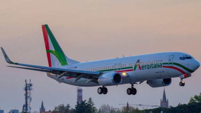 Návrh dizajnu lietadla leteckej spoločnosti Aeroitalia (c)immediato.net