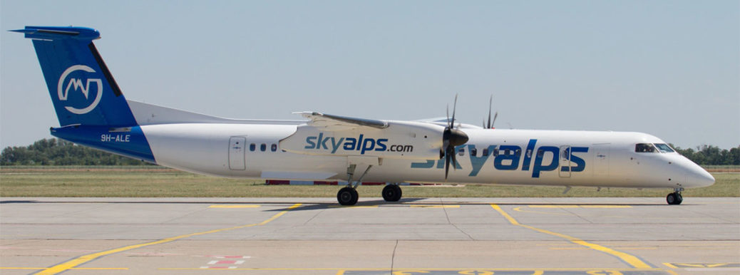 9H-ALE SkyAlps Bombardier DHC-8-402Q Dash 8 Nedeľník 27/2022