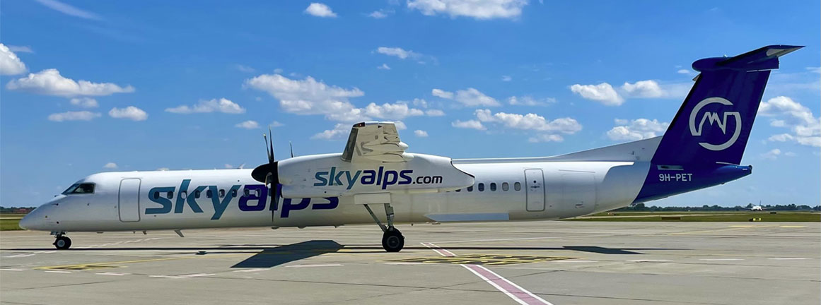 9H-PET SkyAlps Bombardier DHC-8-402Q Dash 8