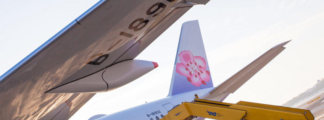 Airbus A350 China Airlines na letisku vo Viedni
