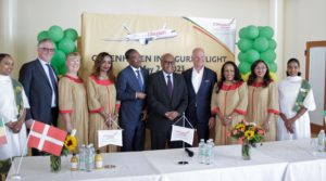 Inauguračný let Ethiopian Airlines Kodaň - Viedeň