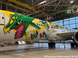 Dreamliner JA894A All Nippon Airliways v Pokemon livery (c)ana.co.jp