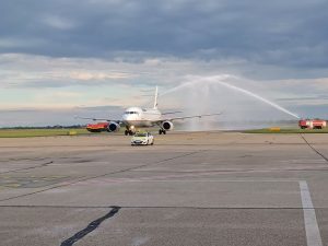 Inauguračný let Aegean Airlines Bratislava Atény (c)bts.aero