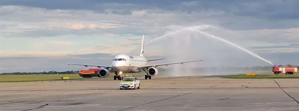 Inauguračný let Aegean Airlines Bratislava Atény (c)bts.aero