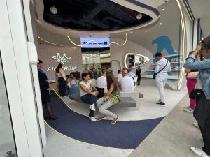 Air Serbia otvorili obchod v nákupnom centre v Belehrade