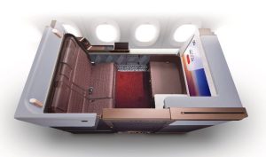 Nová kabína Airbusov A350-1000 Japan Airlines