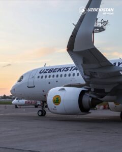 Airbus A320neo leteckej spoločnosti Uzbekistan Airways (c)Uzbekistan Airways