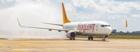 Inauguračný let spoločnosti Pegasus Airlines na linke z Istanbulu (c)bts.aero