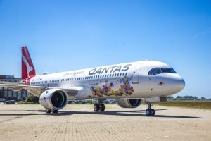 Qantas predstavil Airbus A321XLR v unikátnom dizajne Veľkej koralovej bariéry (c)qantas.com